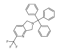 2-(trifluoromethyl)-6-trityl-6,7-dihydro-5H-pyrrolo[3,4-b]pyridine Structure