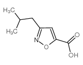 3-异丁基异恶唑-5-羧酸结构式