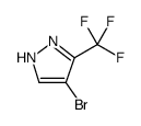 4-Bromo-5-(trifluoromethyl)-1H-pyrazole structure