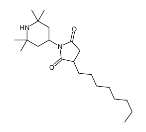 3-octyl-1-(2,2,6,6-tetramethylpiperidin-4-yl)pyrrolidine-2,5-dione Structure