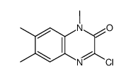 3-chloro-1,6,7-trimethylquinoxalin-2(1H)-one结构式