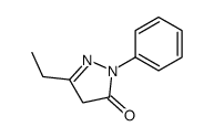 5-乙基-2-苯基-1,2-二氢-吡唑-3-酮结构式