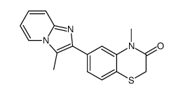 6-(3-Methylimidazo[1,2-a]pyridin-2-yl)-4-methyl-3-oxo-3,4-dihydro-2H-1,4-benzothiazine结构式