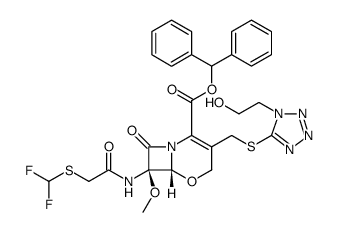 氟氧头孢酸二苯甲酯结构式