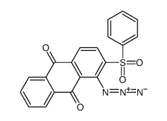 1-azido-2-(benzenesulfonyl)anthracene-9,10-dione Structure