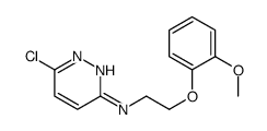 6-chloro-N-[2-(2-methoxyphenoxy)ethyl]pyridazin-3-amine结构式