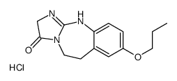 8-propoxy-2,5,6,11-tetrahydroimidazo[2,1-b][1,3]benzodiazepin-3-one,hydrochloride结构式