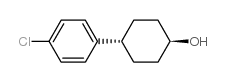 Cyclohexanol, 4-(4-chlorophenyl)-, trans结构式