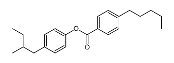 [4-(2-methylbutyl)phenyl] 4-pentylbenzoate结构式