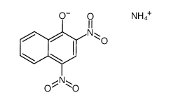 ammonium 2.4-dinitronaphtolate-(1) Structure