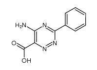 5-amino-3-phenyl-[1,2,4]triazine-6-carboxylic acid结构式