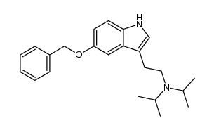 [2-(5-benzyloxy-indol-3-yl)-ethyl]-diisopropyl-amine Structure