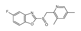 2-[(3,5-dimethylpyridin-2-yl)methylsulfinyl]-5-fluoro-1,3-benzoxazole Structure