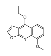 4-ethoxy-8-methoxyfuro[2,3-b]quinoline结构式