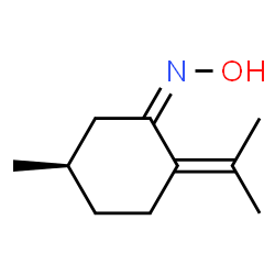 Cyclohexanone, 5-methyl-2-(1-methylethylidene)-, oxime, [R-(Z)]- (9CI) picture