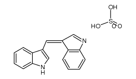 indol-3-yl-indol-3-ylidene-methane, sulfate结构式