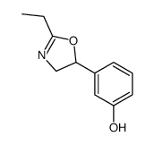 3-(2-ethyl-4,5-dihydro-1,3-oxazol-5-yl)phenol结构式