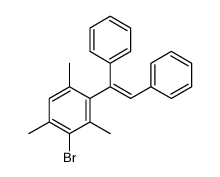 2-bromo-4-[(E)-1,2-diphenylethenyl]-1,3,5-trimethylbenzene结构式