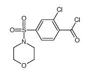 2-chloro-4-morpholin-4-ylsulfonylbenzoyl chloride结构式