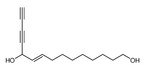 pentadec-9-en-12,14-diyne-1,11-diol Structure