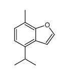 Benzofuran, 7-methyl-4-(1-methylethyl)- (9CI) Structure