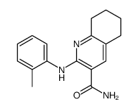 2-(2-methylanilino)-5,6,7,8-tetrahydroquinoline-3-carboxamide Structure