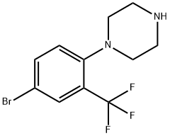 1-[4-溴-2-(三氟甲基)苯基]哌嗪结构式