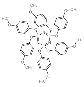 2l5,4l5,6l5-1,3,5,2,4,6-Triazatriphosphorine, 2,2,4,4,6,6-hexakis(4-methoxyphenoxy)-结构式