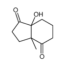 (+/-)-cis-6-Hydroxy-1-Methylbicyclo[4.3.0]nonane-2,7-dione Structure