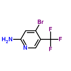 4-Bromo-5-(trifluoromethyl)-2-pyridinamine结构式