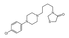 3-[4-[4-(4-chlorophenyl)piperazin-1-yl]butyl]-1,3-thiazolidin-4-one Structure