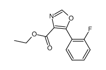 ethyl 5-(2-fluorophenyl)-4-oxazolecarboxylate结构式