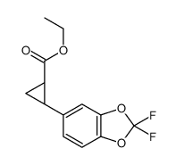 ethyl (1S,2S)-2-(2,2-difluoro-1,3-benzodioxol-5-yl)cyclopropaneca rboxylate Structure