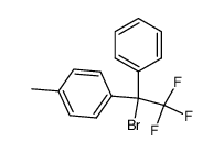 1-(1-bromo-2,2,2-trifluoro-1-phenylethyl)-4-methylbenzene结构式