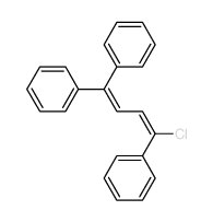 (1-chloro-4,4-diphenyl-buta-1,3-dienyl)benzene structure