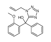 (+/-)-(1-allyl-1H-tetrazol-5-yl)(2-methoxyphenyl)(phenyl)methanol结构式