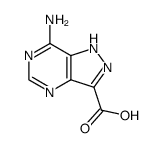 7-amino-1H-pyrazolo[4,3-d]pyrimidine-3-carboxylic acid Structure