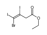 ethyl 4-bromo-3,4-diiodobut-3-enoate Structure