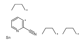 3-(Tributylstannyl)-2-pyridinecarbonitrile结构式