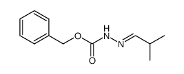 (2E)-(2-methylpropyliden)hydrazinecarboxylic acid benzyl ester Structure