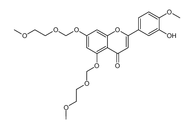 3'-hydroxy-4'-methoxy-5,7-di[(2-methoxyethoxy)methoxy]flavone Structure