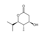 2H-Pyran-2-one,tetrahydro-4-hydroxy-5-methyl-6-(1-methylethyl)-,(4R,5S,6R)-(9CI)结构式