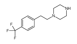 1-[2-[4-(trifluoromethyl)phenyl]ethyl]piperazine Structure