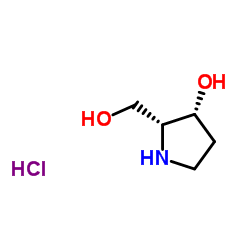 (2R,3R)- 3-hydroxy-2-PyrrolidineMethanol hydrochloride结构式