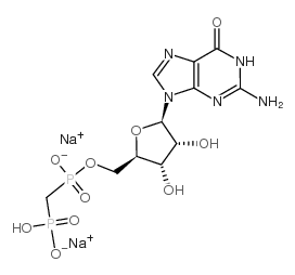 α,β-METHYLENEGUANOSINE 5'-DIPHOSPHATE SODIUM SALT Structure