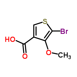 5-Bromo-4-methoxythiophene-3-carboxylic acid Structure