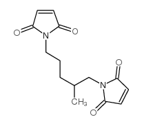 1,5-双(马来酰亚胺顺丁烯二酰亚胺)-2-甲基-戊烷结构式