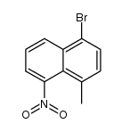 5-bromo-8-methyl-1-nitronaphthalene结构式