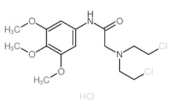 Acetamide,2-[bis(2-chloroethyl)amino]-N-(3,4,5-trimethoxyphenyl)-, hydrochloride (1:1) picture