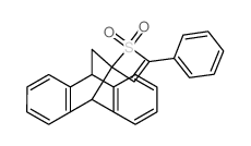 4'-phenyl-9,10-dihydrospiro[9,10-ethanoanthracene-11,2'-thiete] 1',1'-dioxide结构式